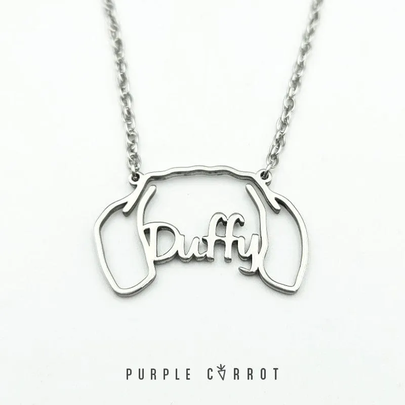 Personalised Dog Cutout Pendant & Necklace