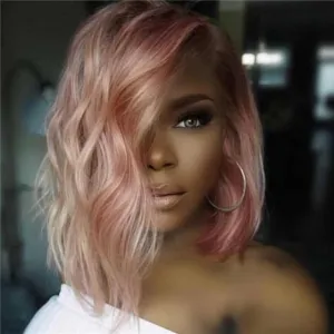 Pink Prepluck Glueless Fashion Wigs-4