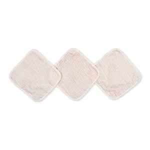 Pink Wave Washcloth Set
