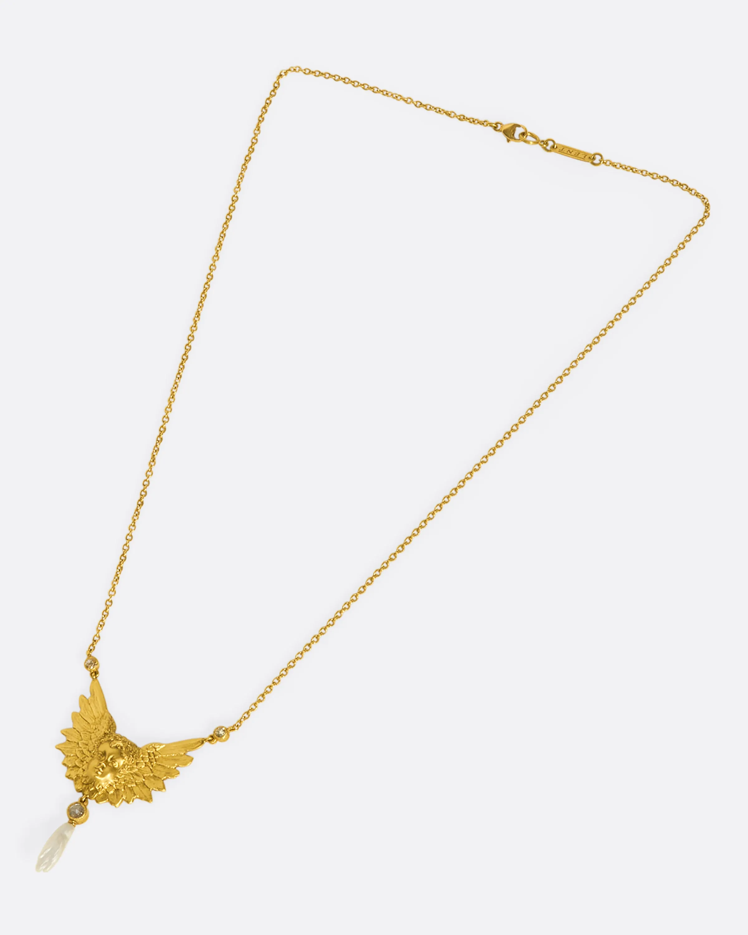Putti Cherub Pendant Necklace