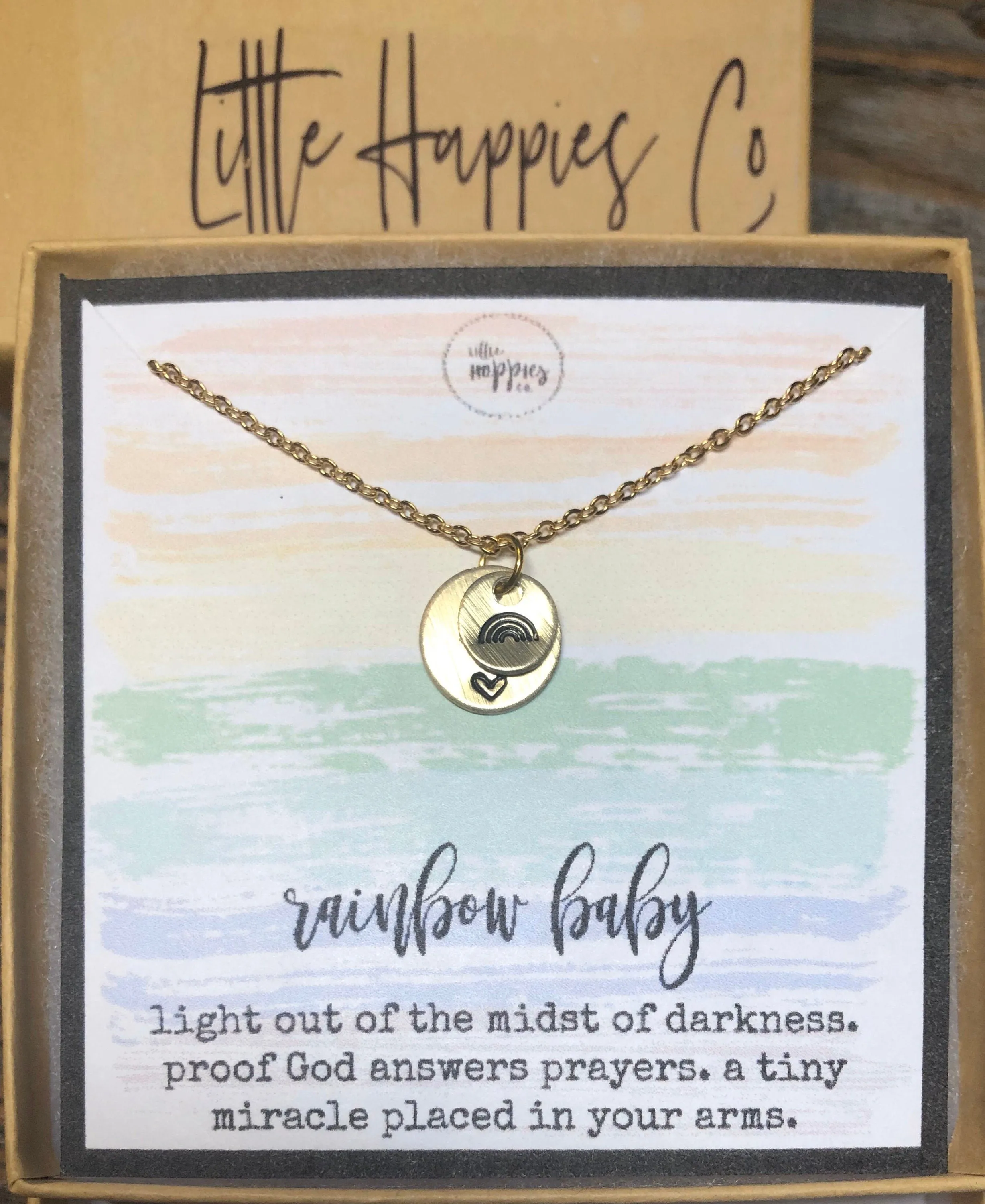 Rainbow baby necklace, rainbow babies, rainbow baby , baby after miscarriage, motherhood necklace, miscarriage gift, gift for rainbow baby