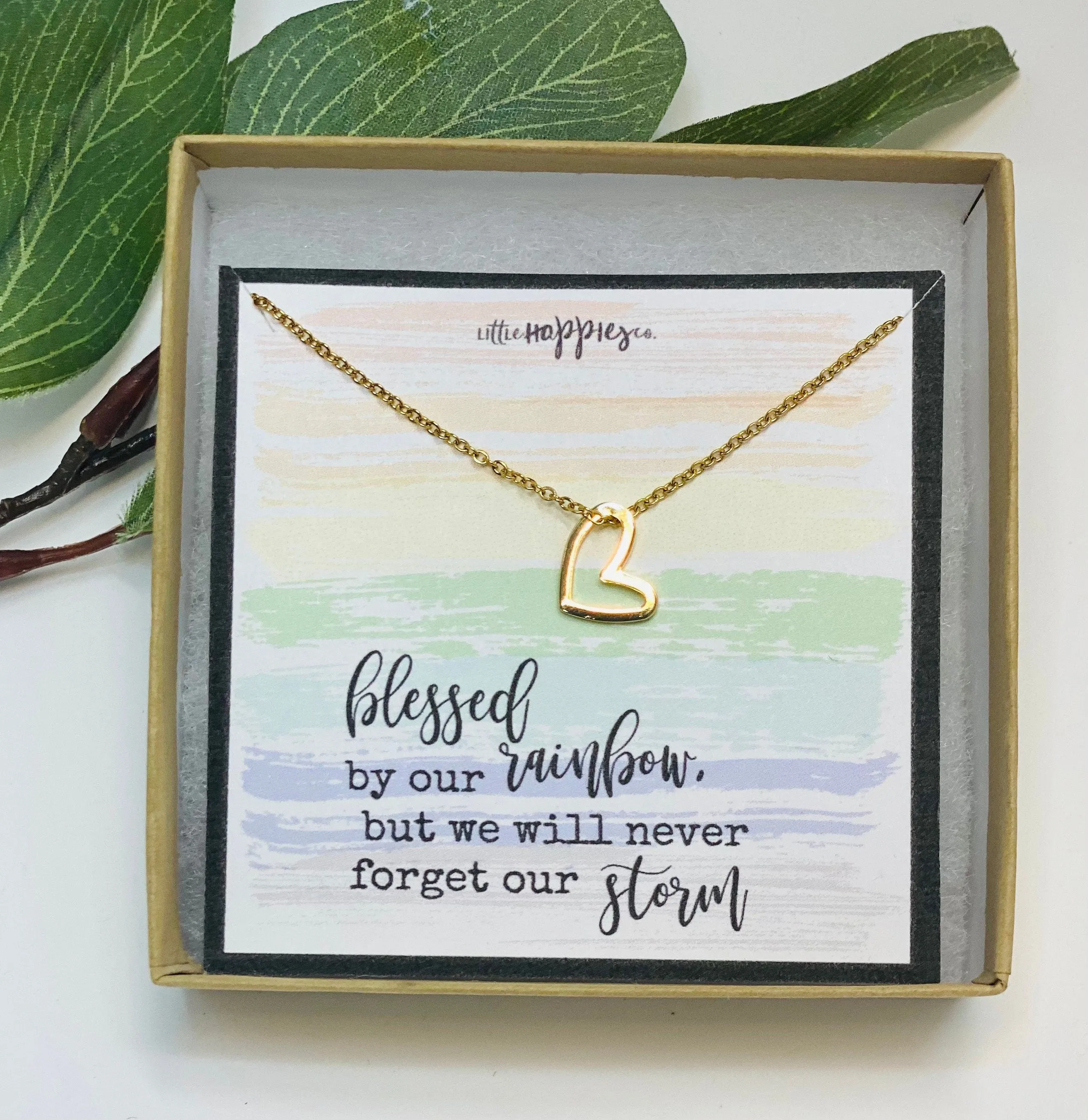 Rainbow baby necklace, rainbow babies, rainbow baby , baby after miscarriage, motherhood necklace, miscarriage gift, gift for rainbow baby