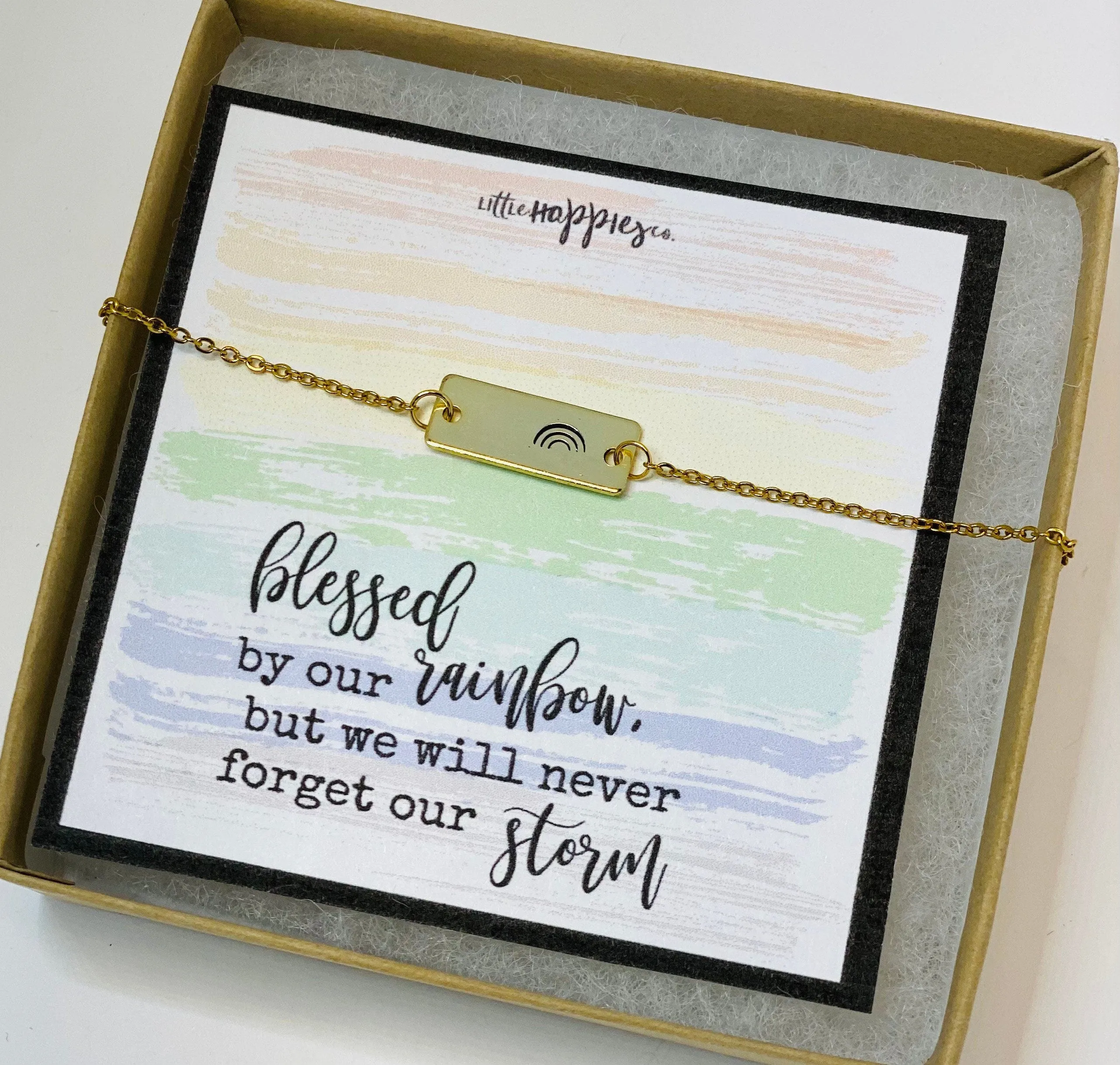 Rainbow baby necklace, rainbow babies, rainbow baby , baby after miscarriage, motherhood necklace, miscarriage gift, gift for rainbow baby