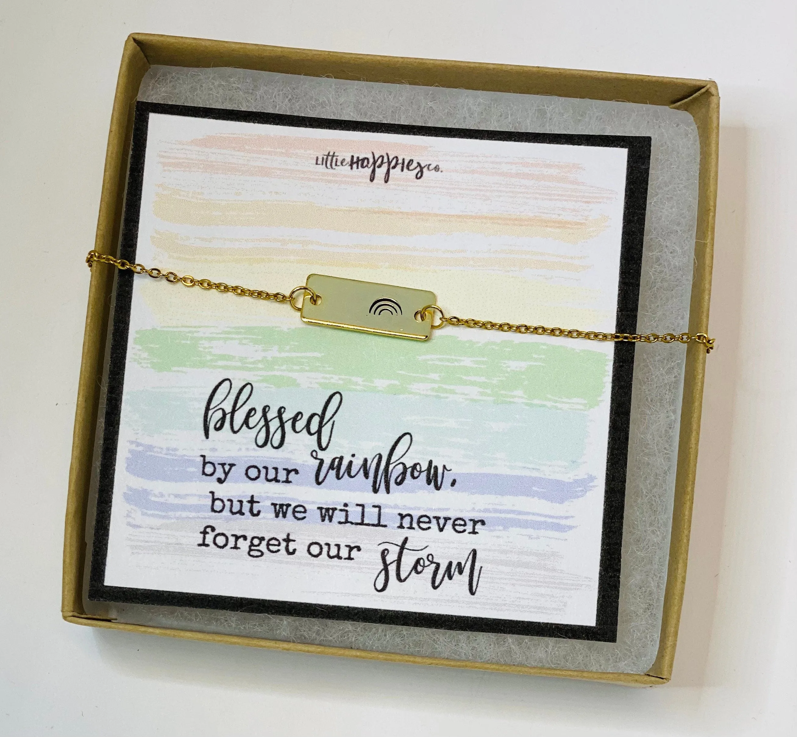 Rainbow baby necklace, rainbow babies, rainbow baby , baby after miscarriage, motherhood necklace, miscarriage gift, gift for rainbow baby