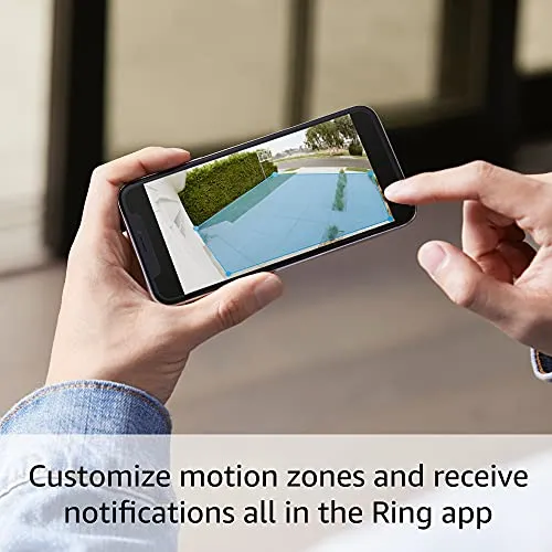Ring Floodlight Cam Wired Plus with motion-activated 1080p HD video, White (2021 release)
