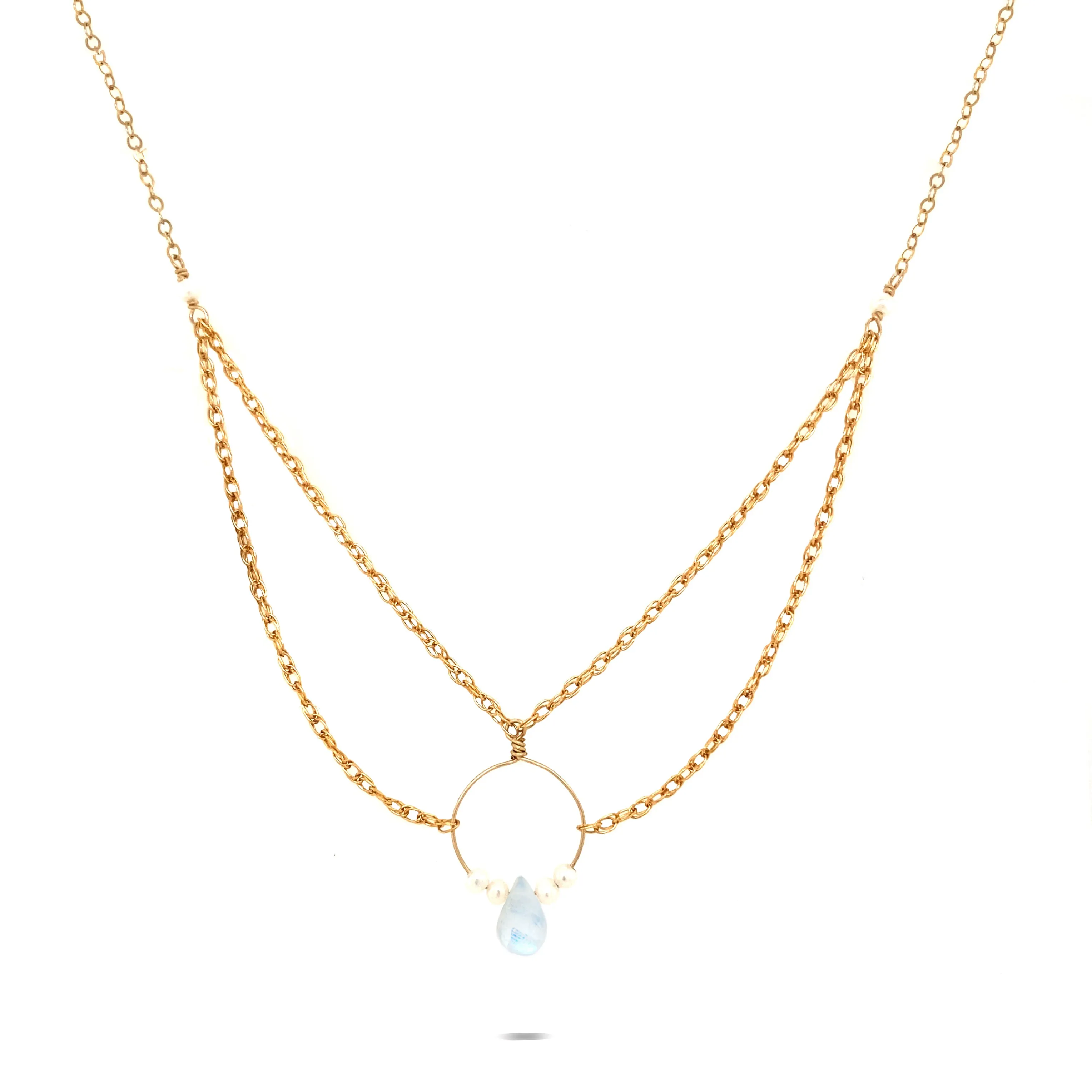 Rope Chain Draped Necklace