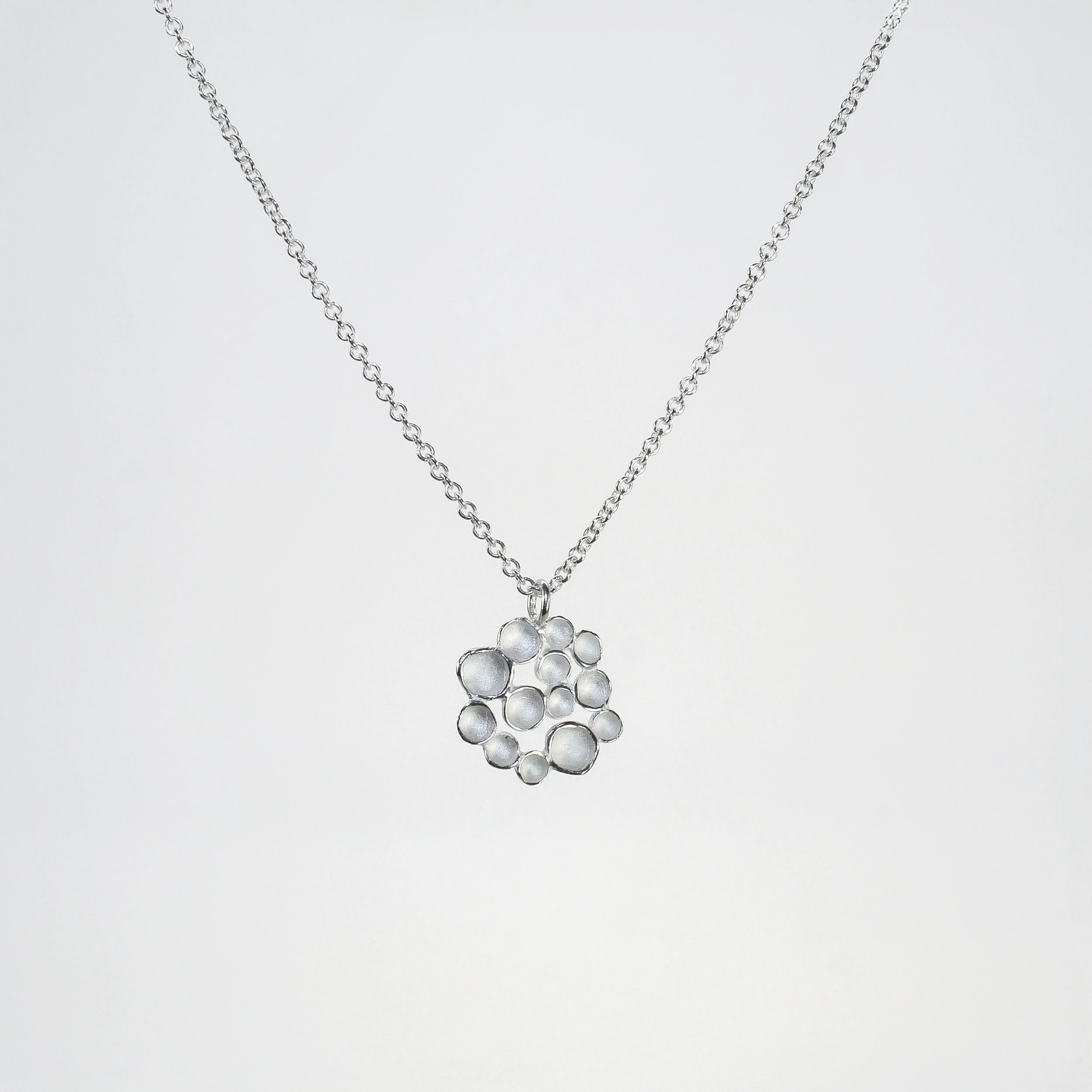 Small Champagne Pod Pendant in Sterling Silver by Sarah Richardson