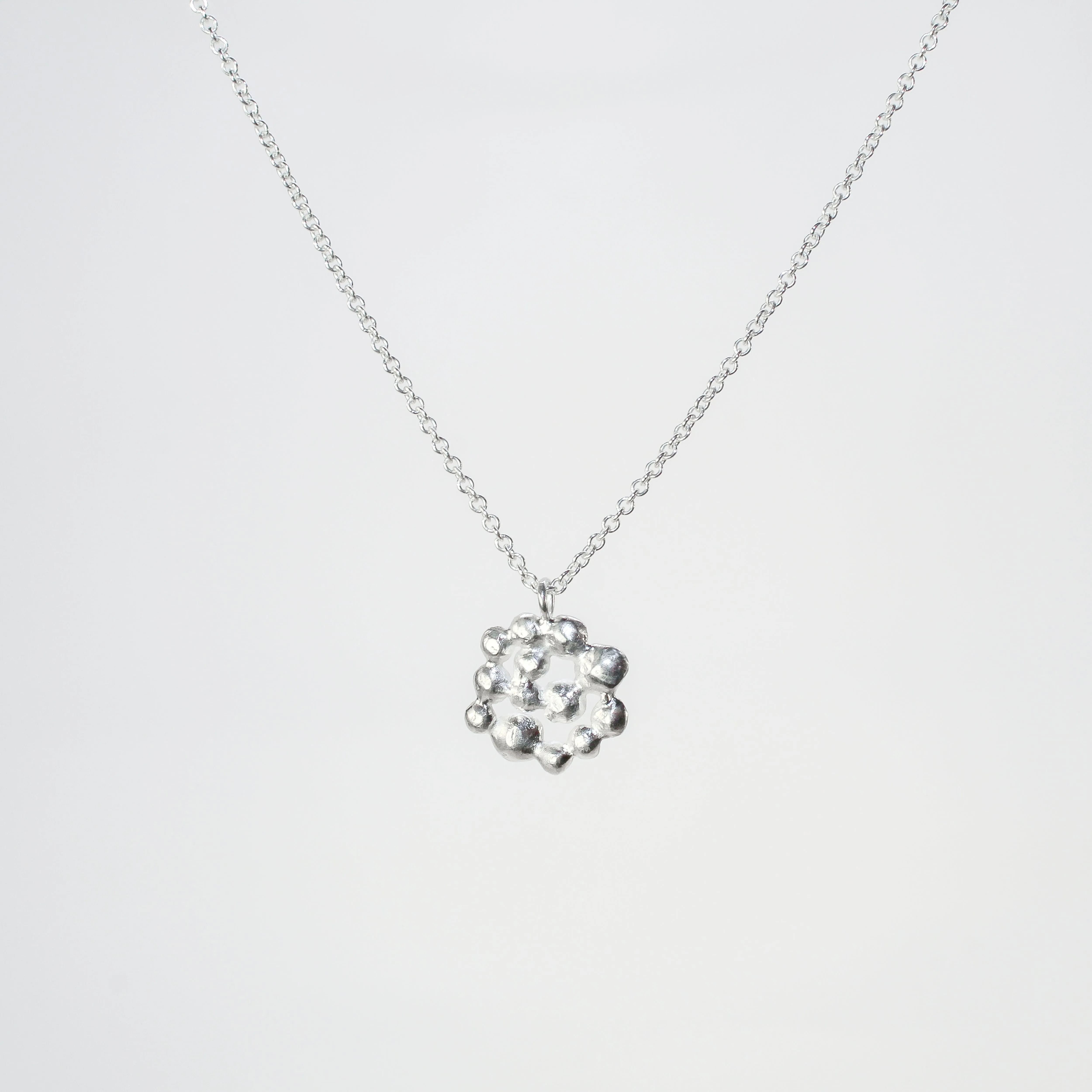 Small Champagne Pod Pendant in Sterling Silver by Sarah Richardson