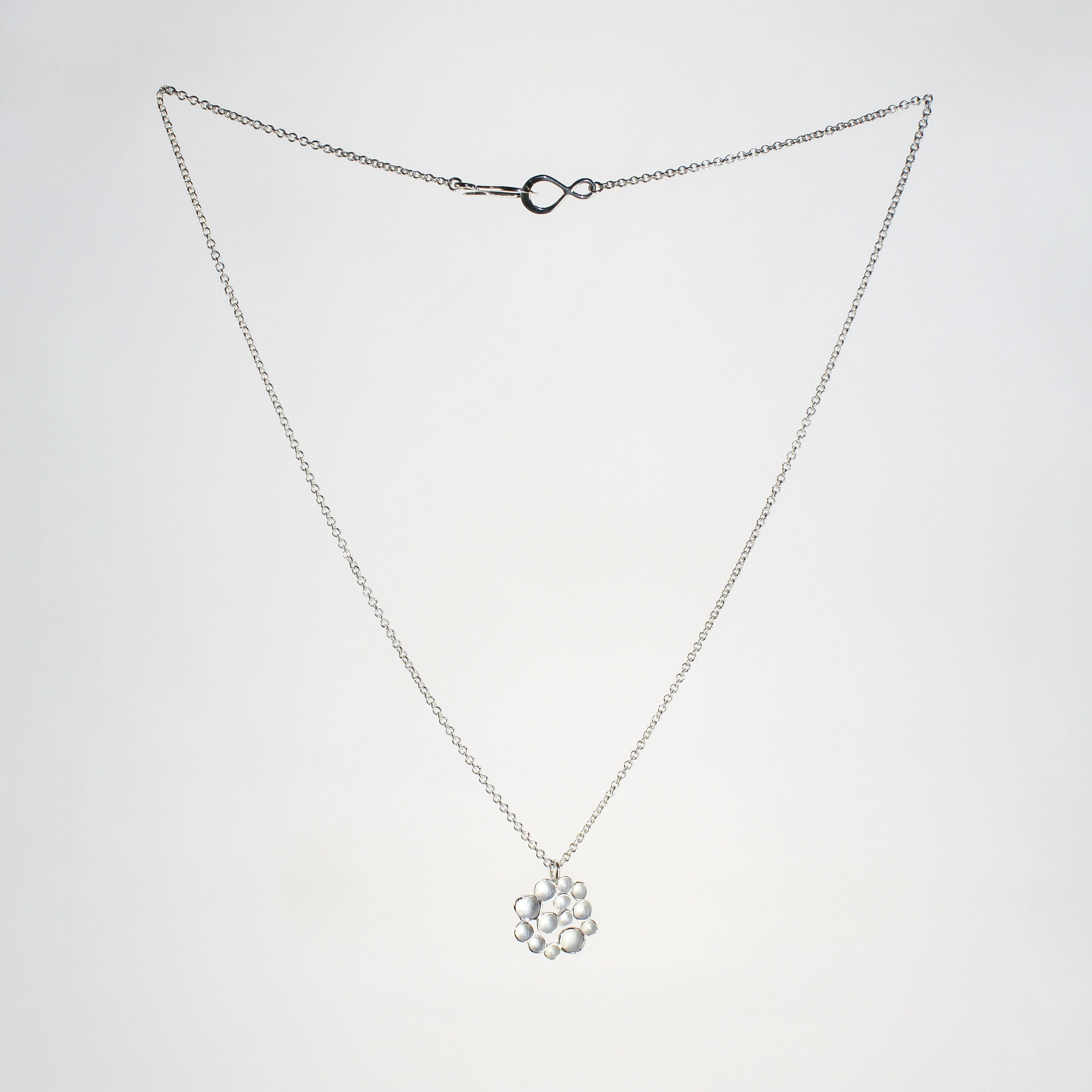 Small Champagne Pod Pendant in Sterling Silver by Sarah Richardson