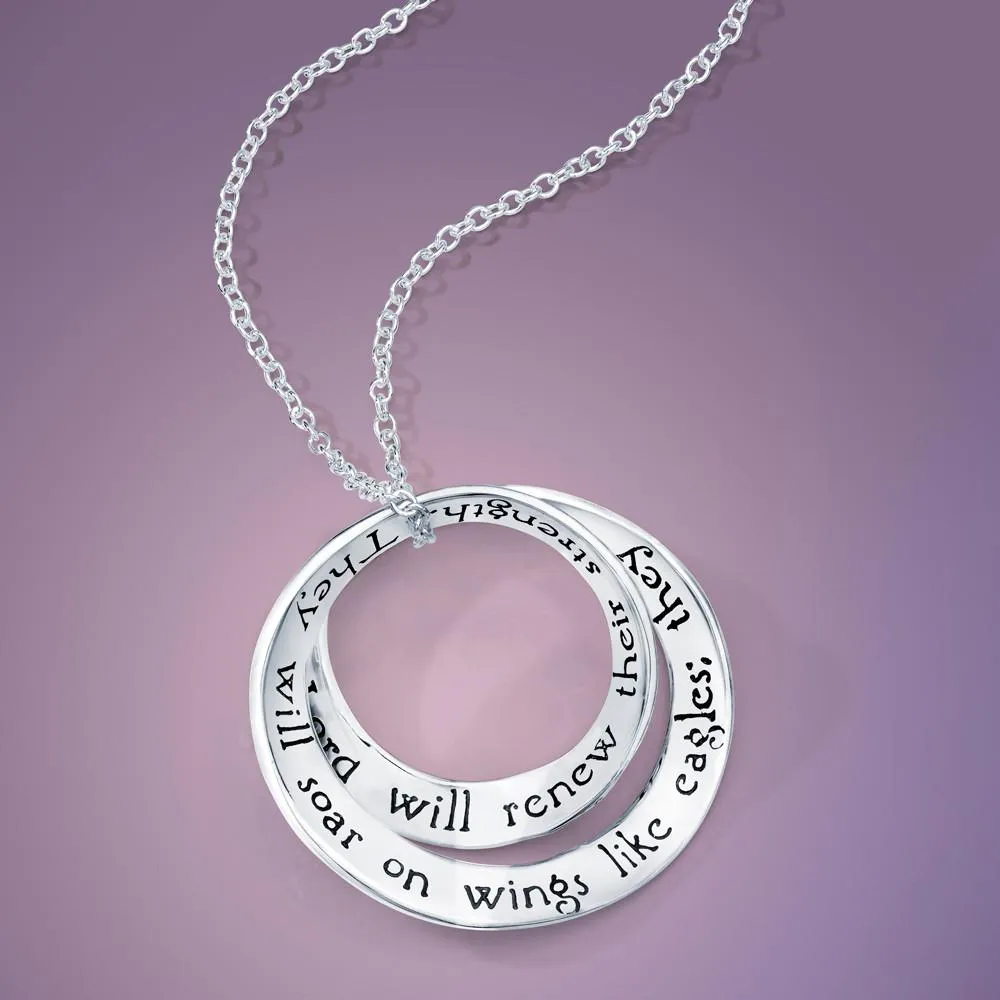 Soar On Wings Like Eagles - Isaiah 40:31 Necklace