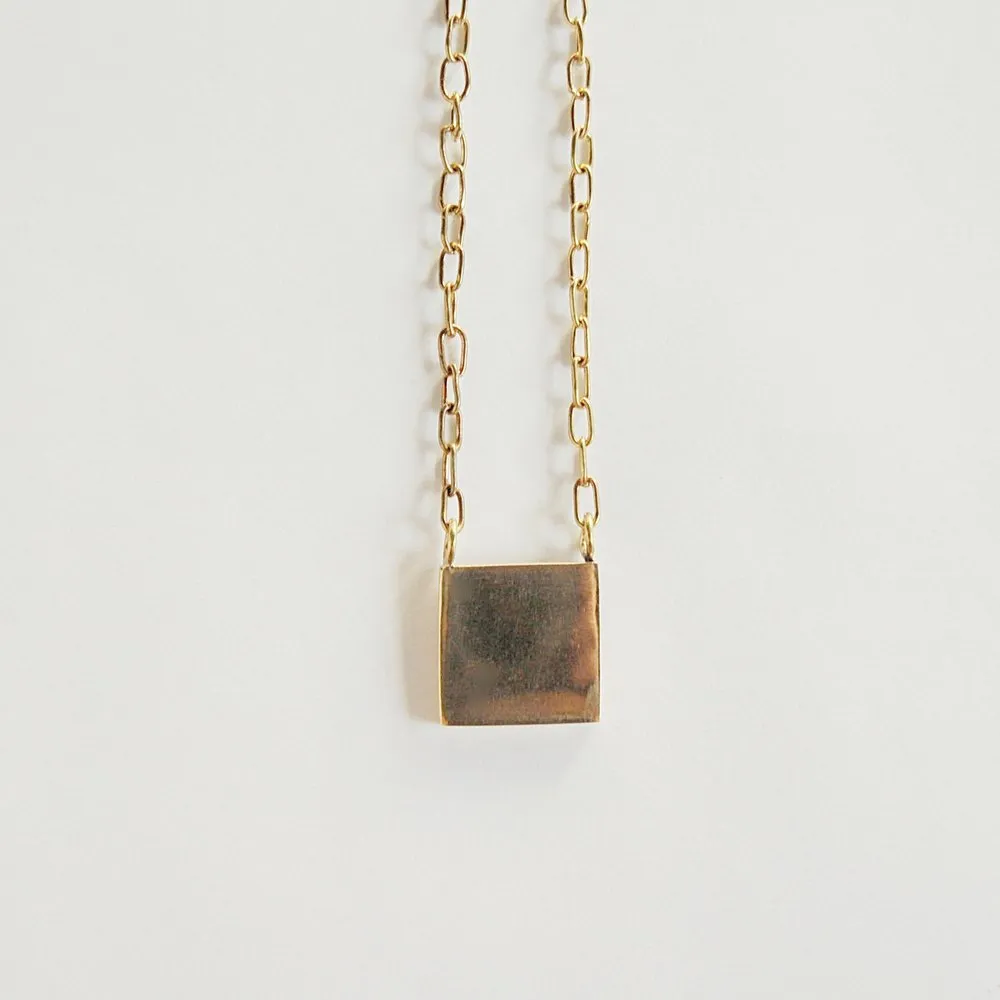 Square Pendant Necklace