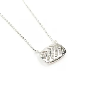 Stacy Rodgers Mea Bright Off-Set Rectangle Pendant Necklace