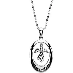 Sterling Silver Caregiver Necklace