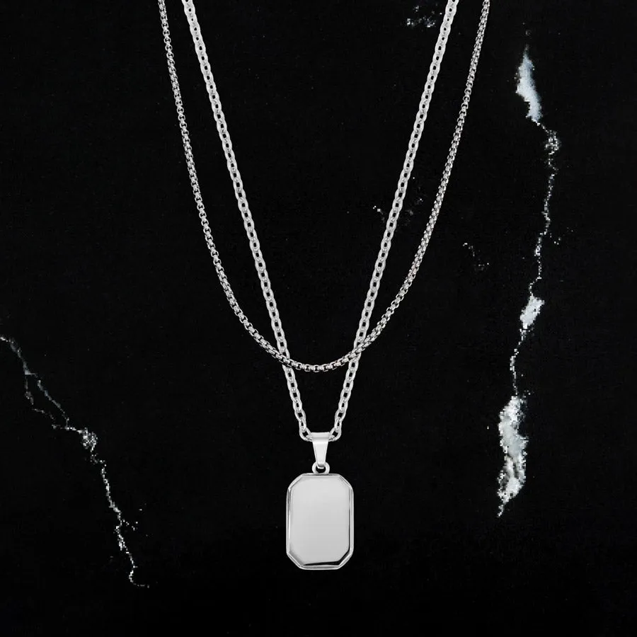 Tag Necklace Set - 2 Pack