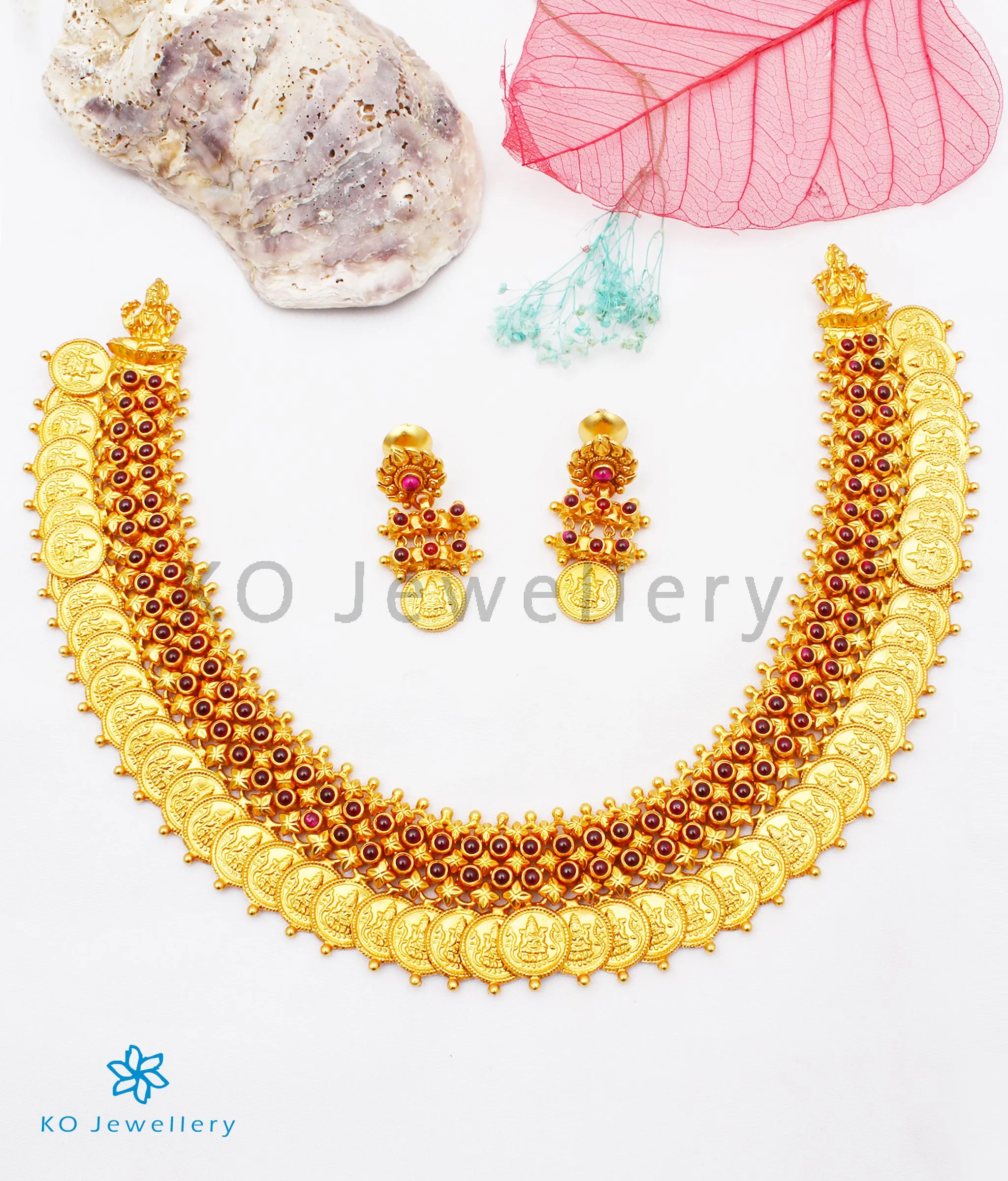 The Shreeda Silver Kemp Kasu Necklace