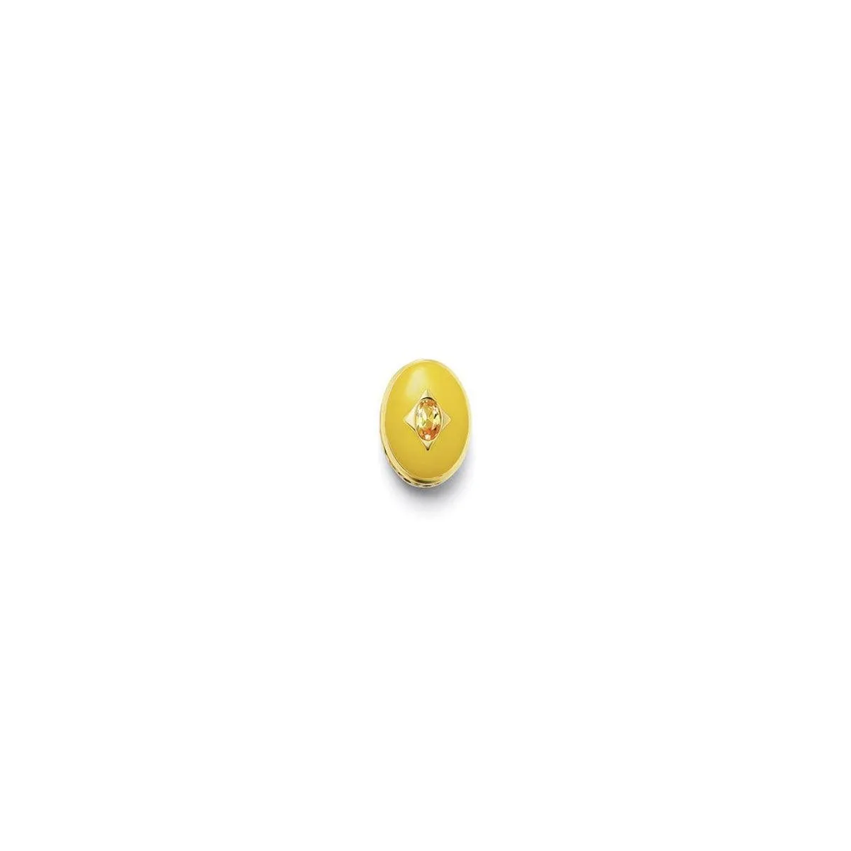 Threadable Enamel & Stone Pendant in Yellow