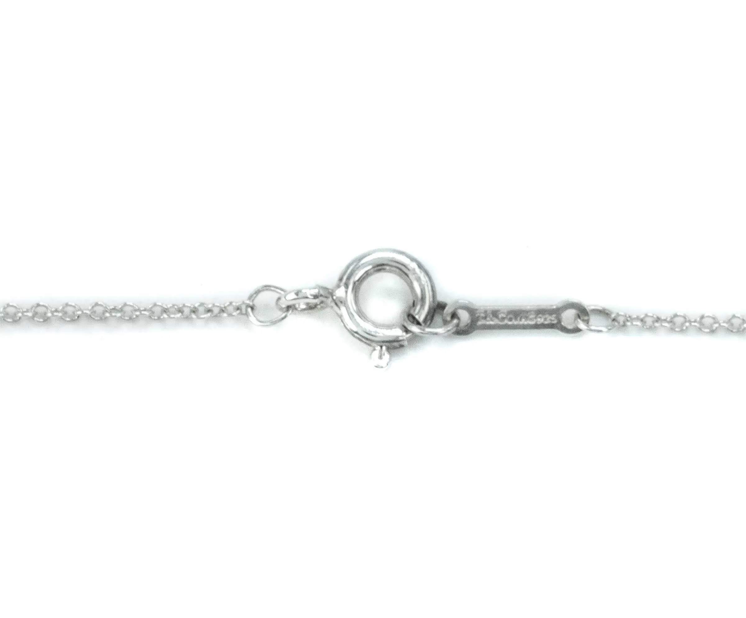 Tiffany & Co Venezia Luce Spiral Sterling Silver Pendant Necklace - 16"