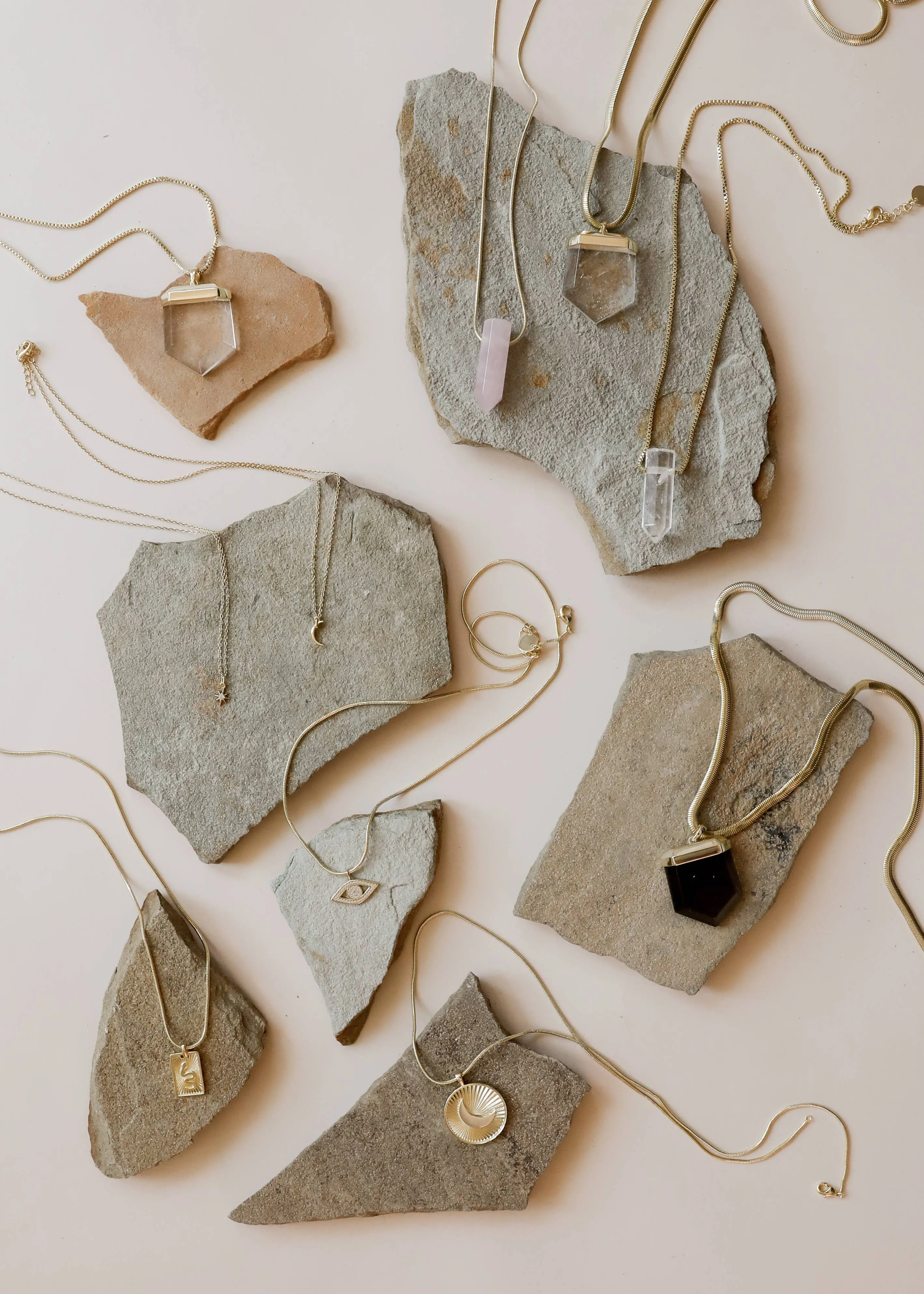 Tiny Crescent Moon Necklace by JaxKelly | Gold