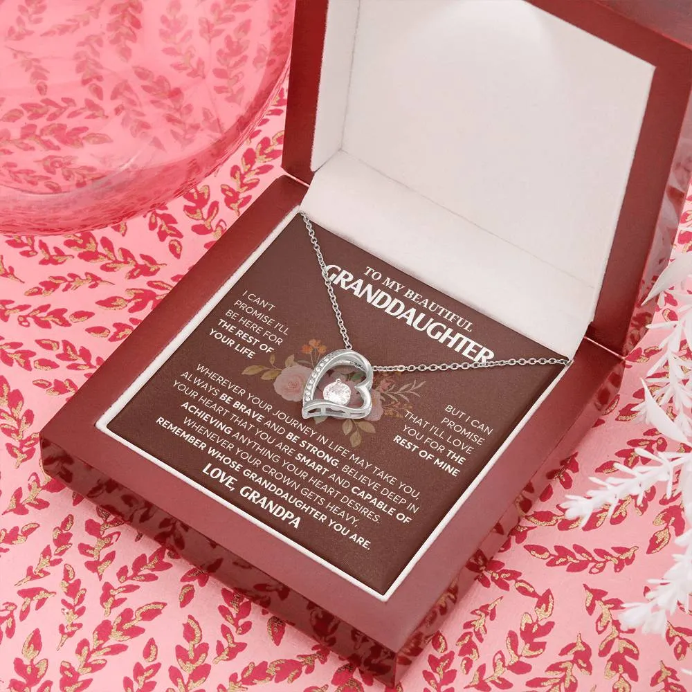 To My Granddaughter Necklace, Granddaughter Jewelry Gift,  Granddaughter Necklace,  Gift For Her, Best Gift For Girls