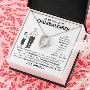 To My Granddaughter Necklace, Granddaughter Jewelry Gift,  Granddaughter Necklace,  Gift For Her, Gifts From Grandpa