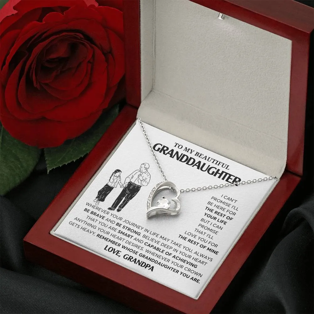 To My Granddaughter Necklace, Granddaughter Jewelry Gift,  Granddaughter Necklace,  Gift For Her, Gifts From Grandpa
