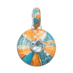 Turquoise & Spiny Oyster Pendant