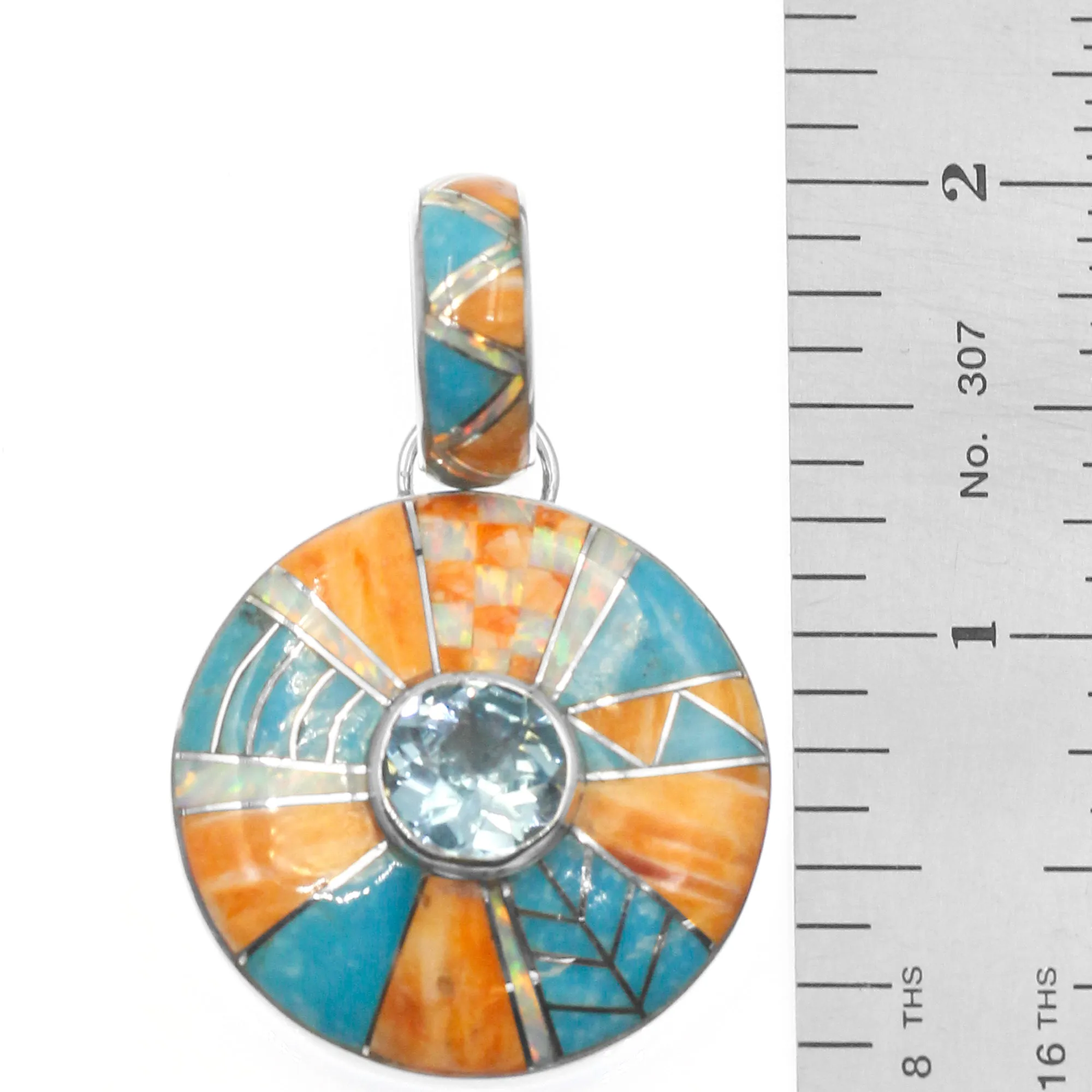 Turquoise & Spiny Oyster Pendant