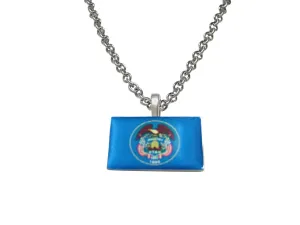Utah State Flag Pendant Necklace