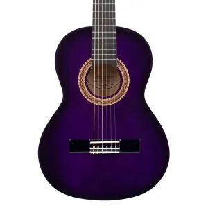 Valencia VC102PPS 1/2 Size Classical Guitar – Purple Sunburst
