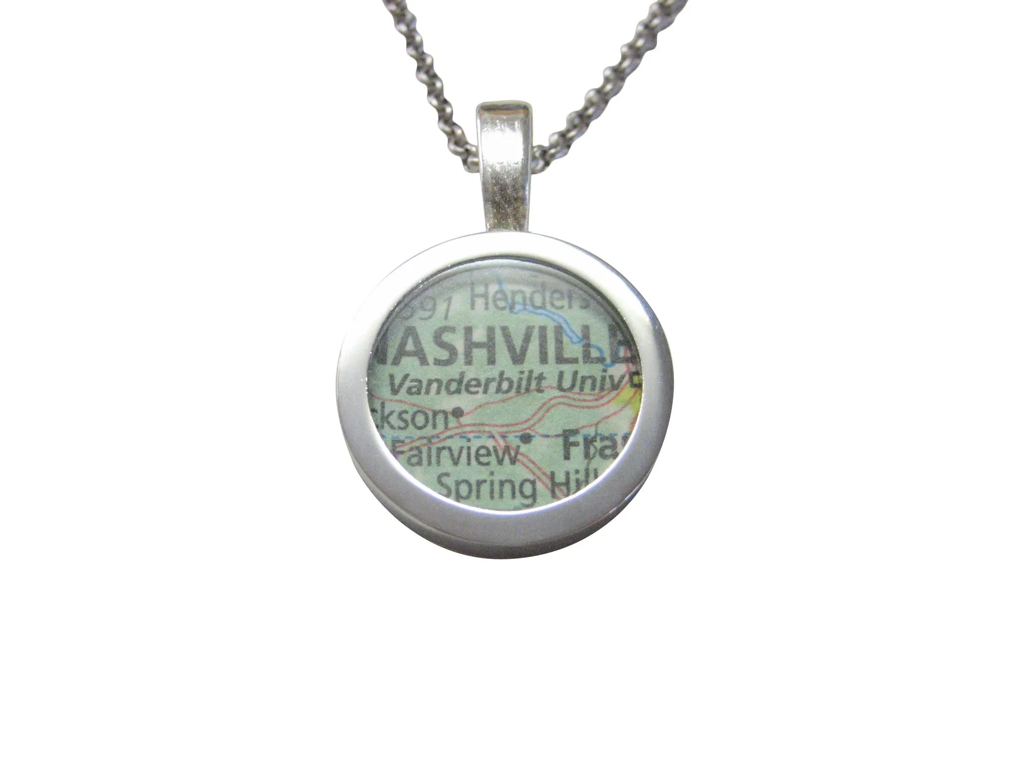 Vanderbilt University Map Pendant Necklace