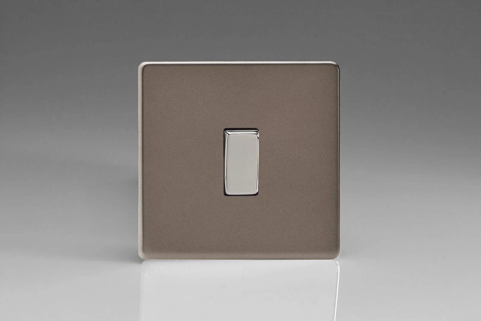 Varilight 1-Gang 10A Intermediate Rocker Light Switch Pewter XDR7S