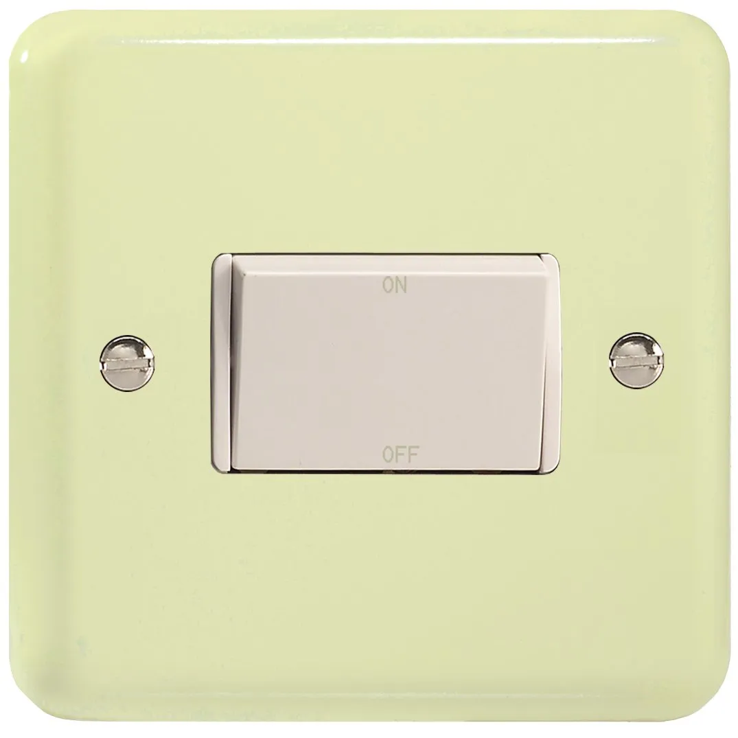 Varilight 10 Amp Fan isolating Switch (3 Pole), Classic Lily White Chocolate XYFiW.WC