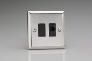 Varilight 13A Unswitched Fused Spur   Flex Outlet Mirror Chrome XC6UFOB