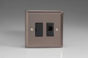Varilight 13A Unswitched Fused Spur   Flex Outlet Pewter XR6UFOB