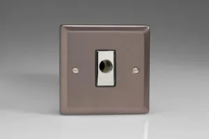 Varilight 16A Flex Outlet Plate Pewter XRFOD