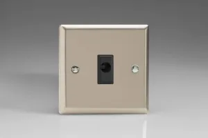 Varilight 16A Flex Outlet Plate Satin Chrome XNFOB