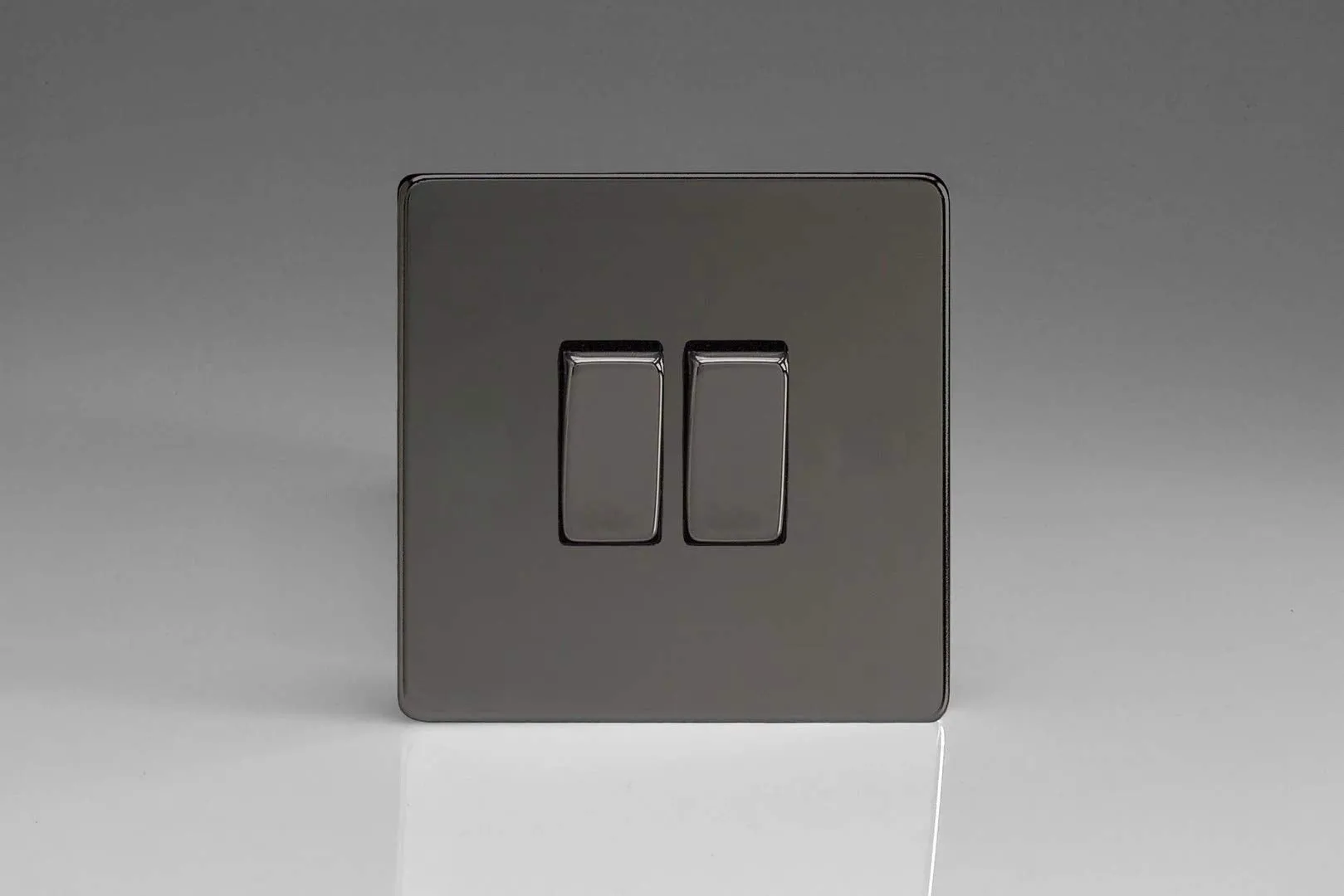 Varilight 2-Gang 10A Intermediate Rocker Light Switch Iridium XDI77S