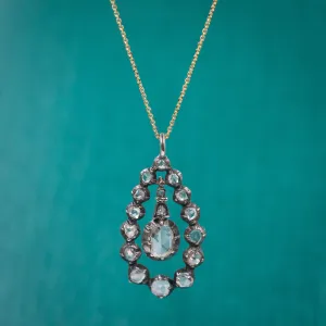 Victorian Rose Cut Diamond Pendant