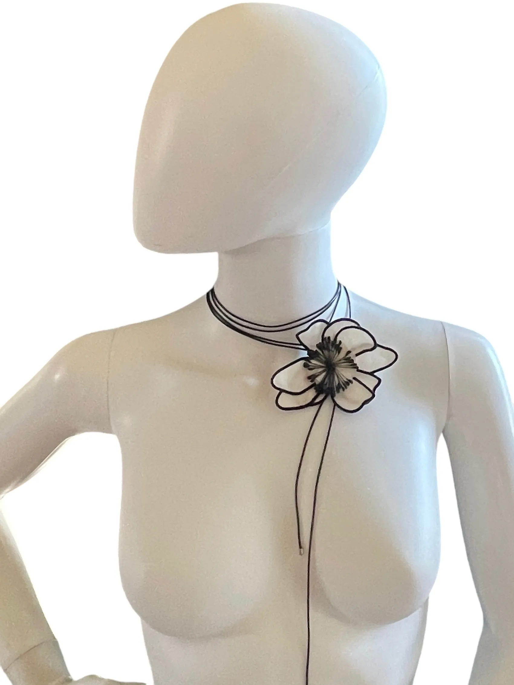 White Flower Cloth Pendant