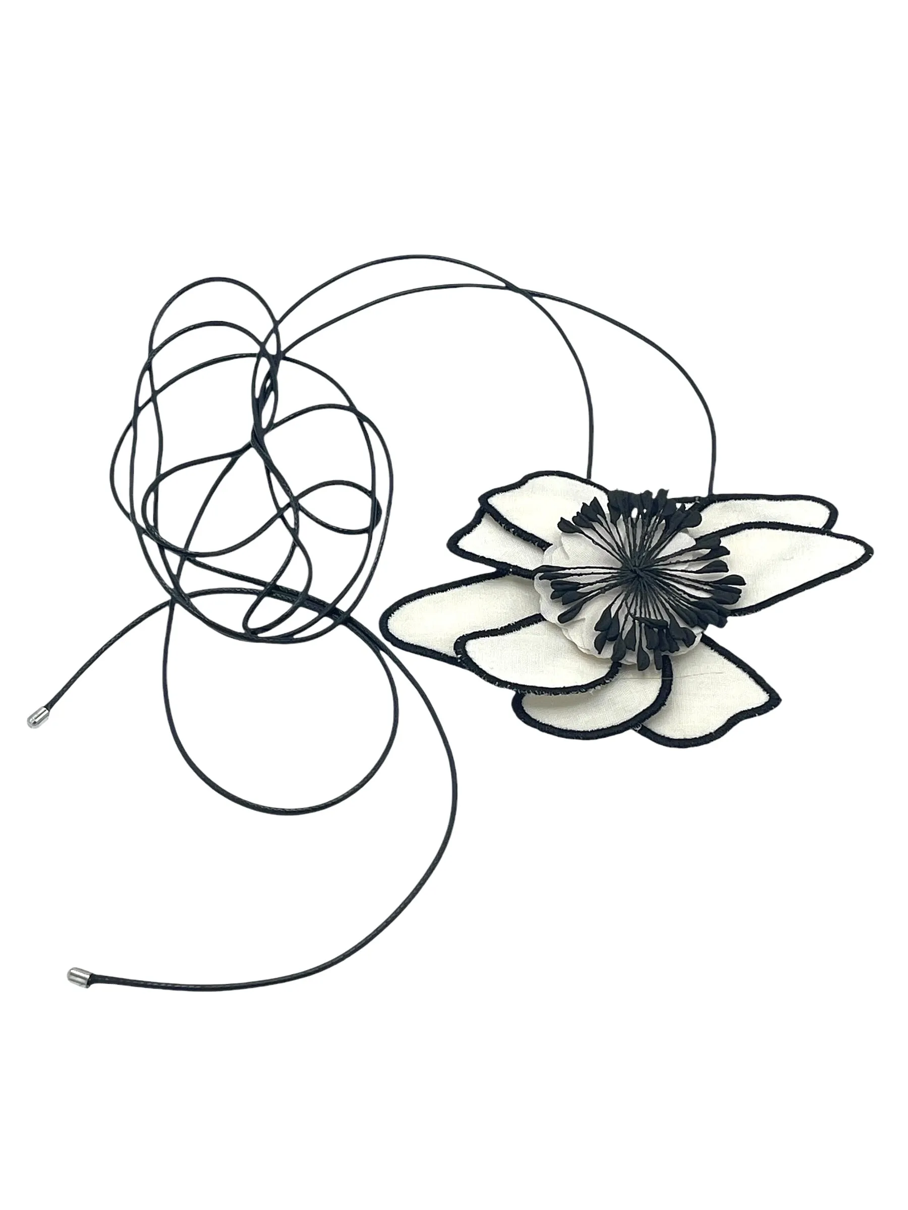 White Flower Cloth Pendant