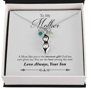 You are the best among the rest-Pea pod Necklace for Mother