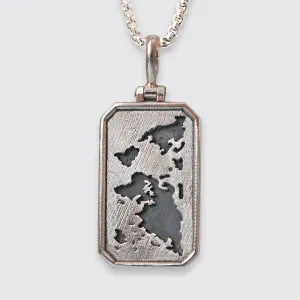 You Mean The World Pendant in Sterling Silver and 14K Gold