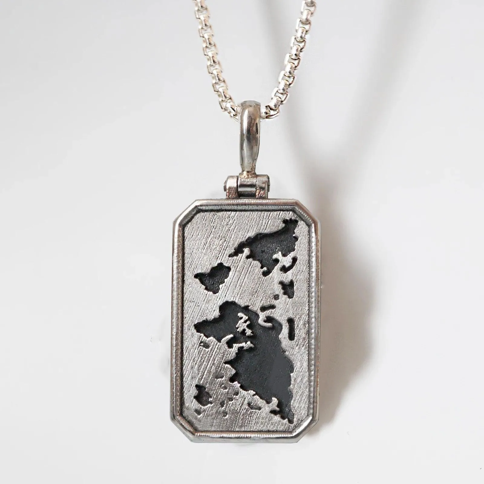 You Mean The World Pendant in Sterling Silver and 14K Gold