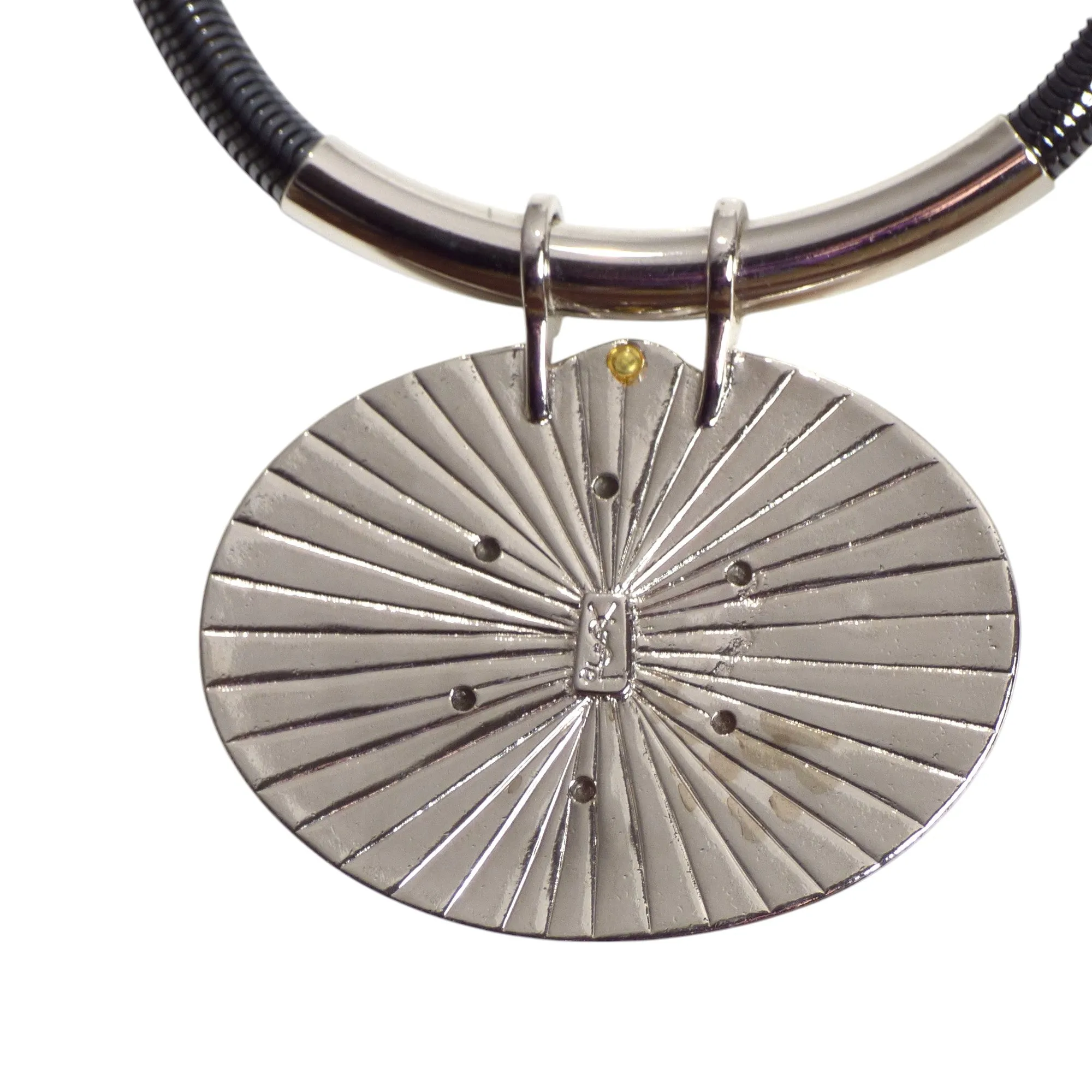 YVES SAINT LAURENT- 1980s Yellow Pendant Necklace